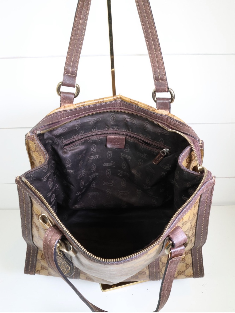 Gucci GG Crystal Duchessa Monogram Shoulder Bag - Picture 6 of 10